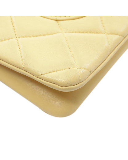 Quilted Lambskin Trendy CC Flap Crossbody Bag with Chain Straps