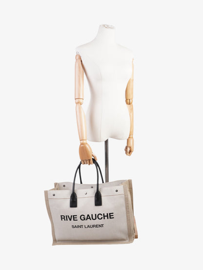 Saint Laurent Canvas Black Tote Bag Style 2