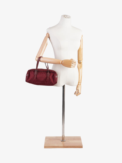 Fendi Luxury Zucchino Red Handbag Style 21