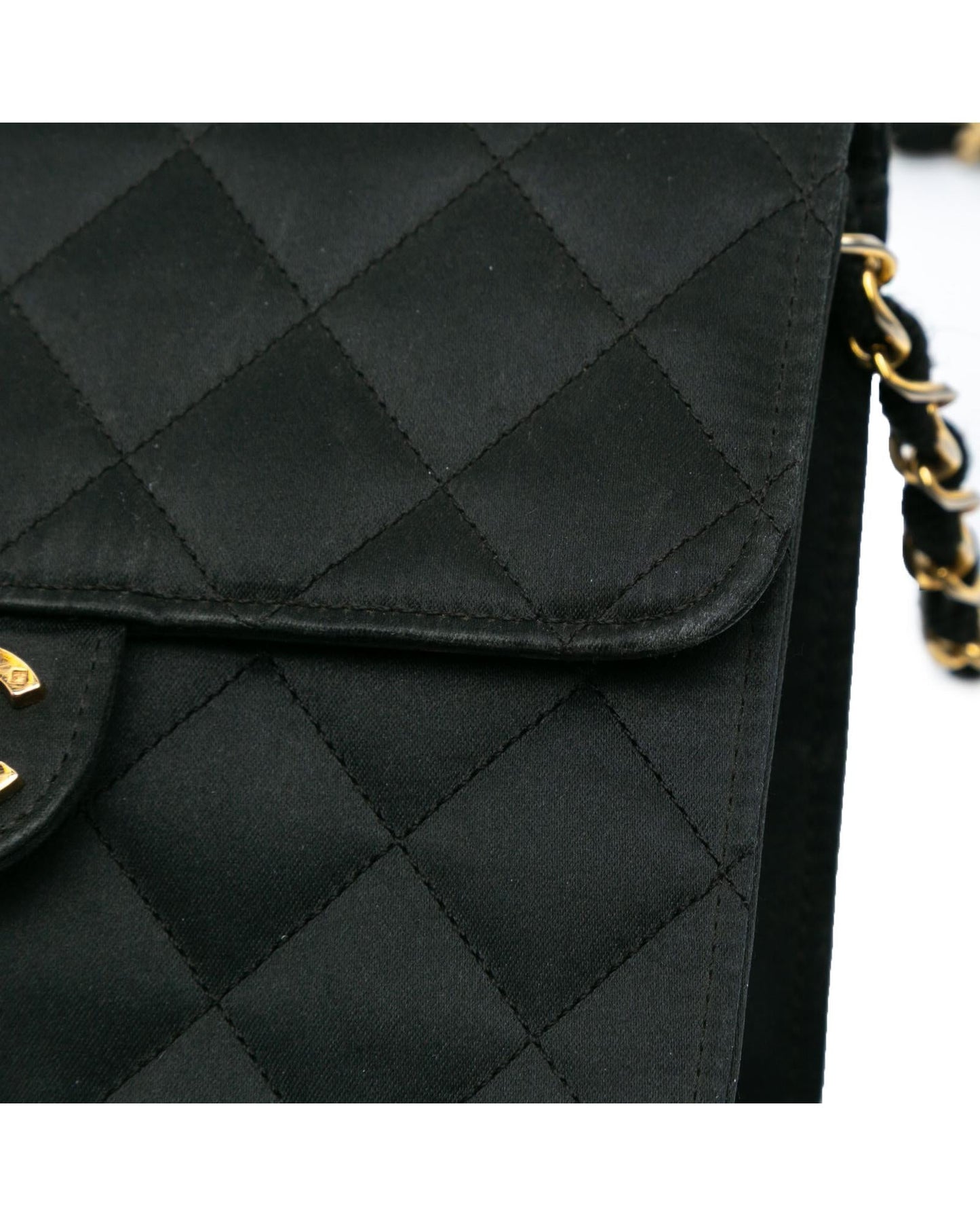 Mini Square Satin Crossbody Bag with Turn-Lock Closure