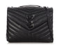 Saint Laurent Medium So Black Matelassé Calfskin Loulou
