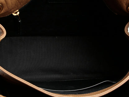 Saint Laurent Medium Brown Grained Lambskin Niki Bag