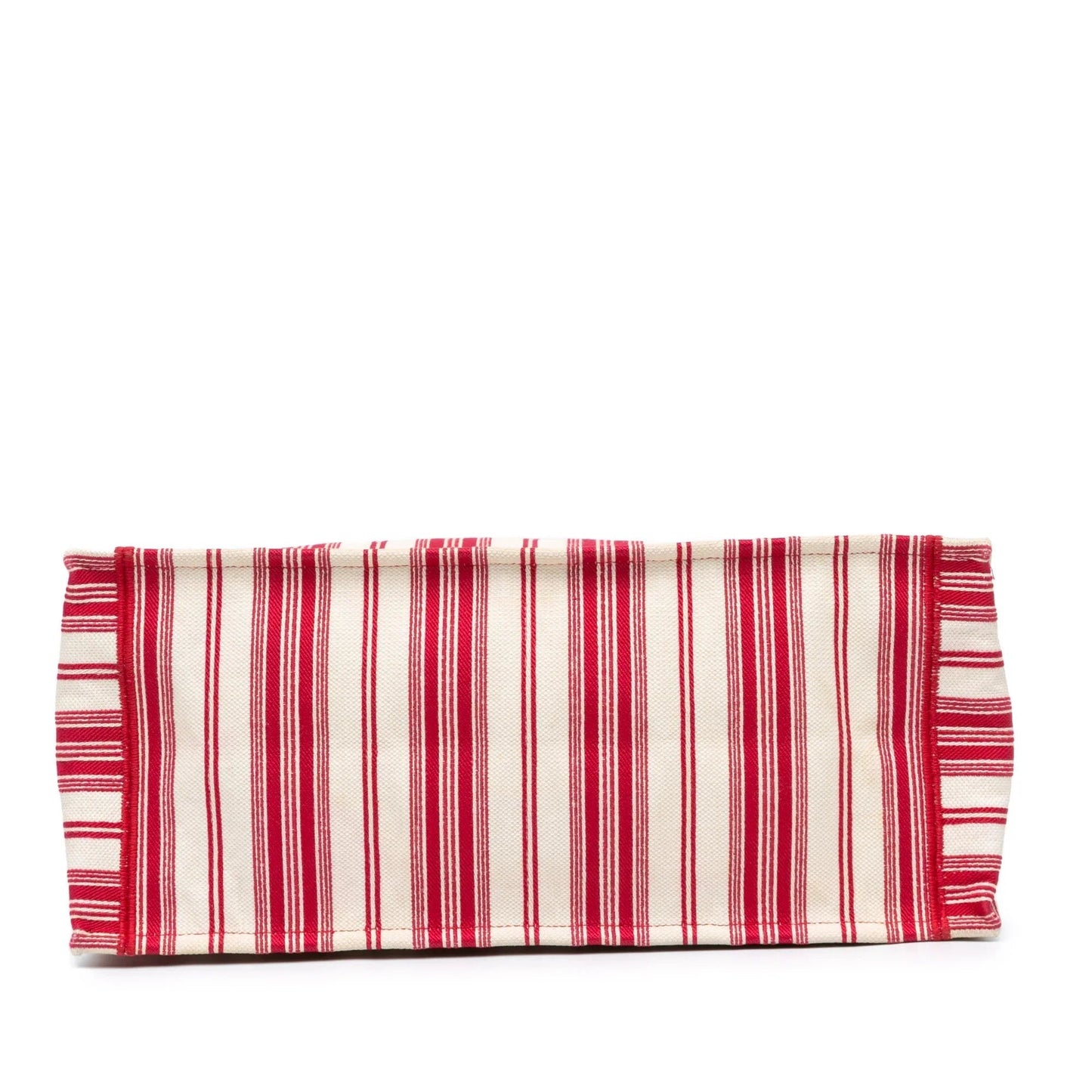 Red Dior Large Striped Book Tote
