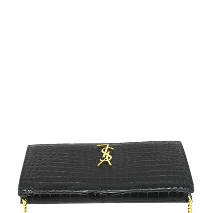 Saint Laurent Monogram Leather Black Handbag Leather