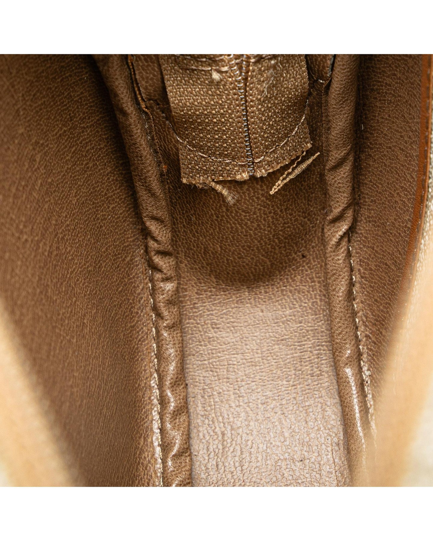 Honeycomb Coated Canvas Crossbody Bag with Leather Trim