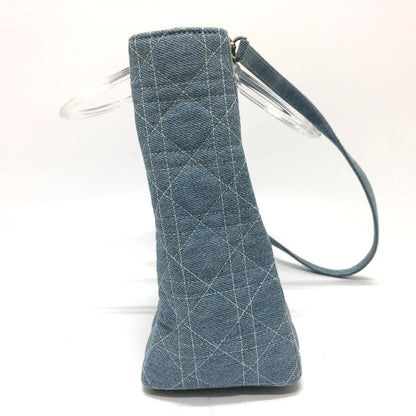 Dior Handbag canvas blue Canage Lady Dior Medium Women