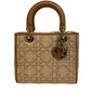 Christian Dior Shoulder Bag M05650MBDM925 Raffia, Leather beige 2way medium bag Canage Women
