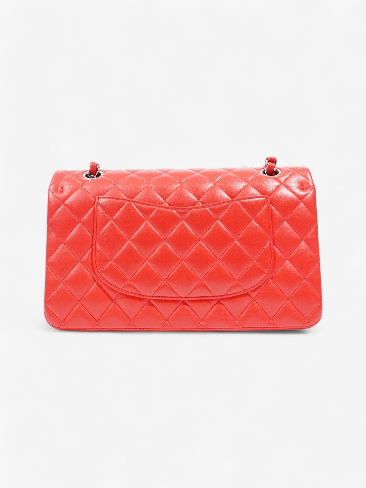 Chanel Classic Double Flap Red Lambskin Leather Medium