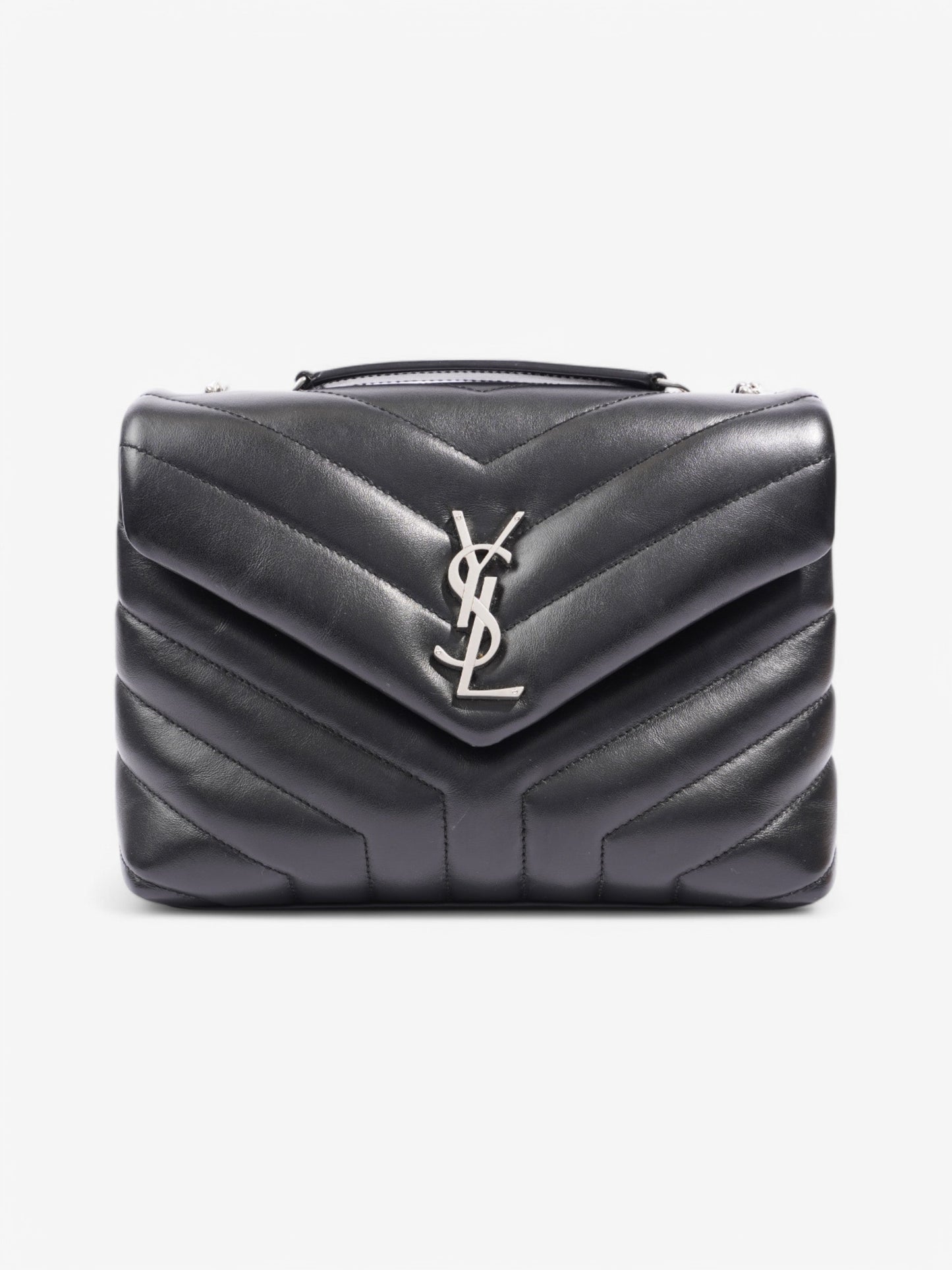 Saint Laurent Lou Leather Black Handbag Style 6