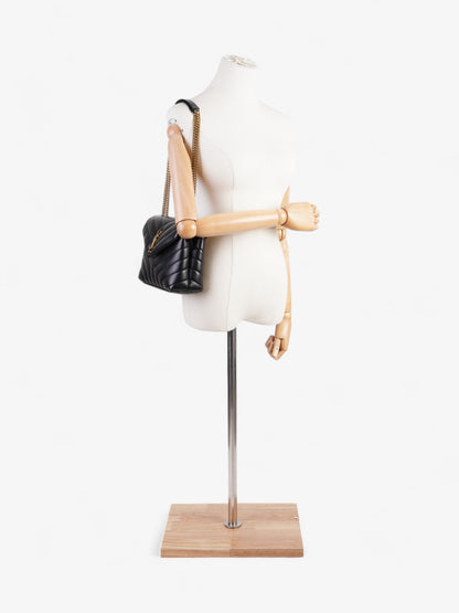 Saint Laurent Lou Leather Black Handbag Style 2