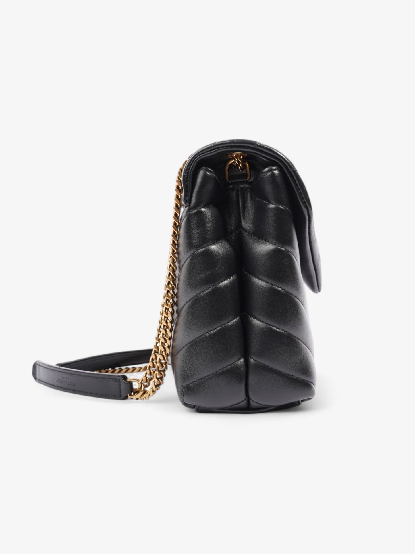 Saint Laurent Lou Leather Black Handbag Style 2