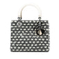 Gray Dior Medium Tweed Lady Dior Satchel