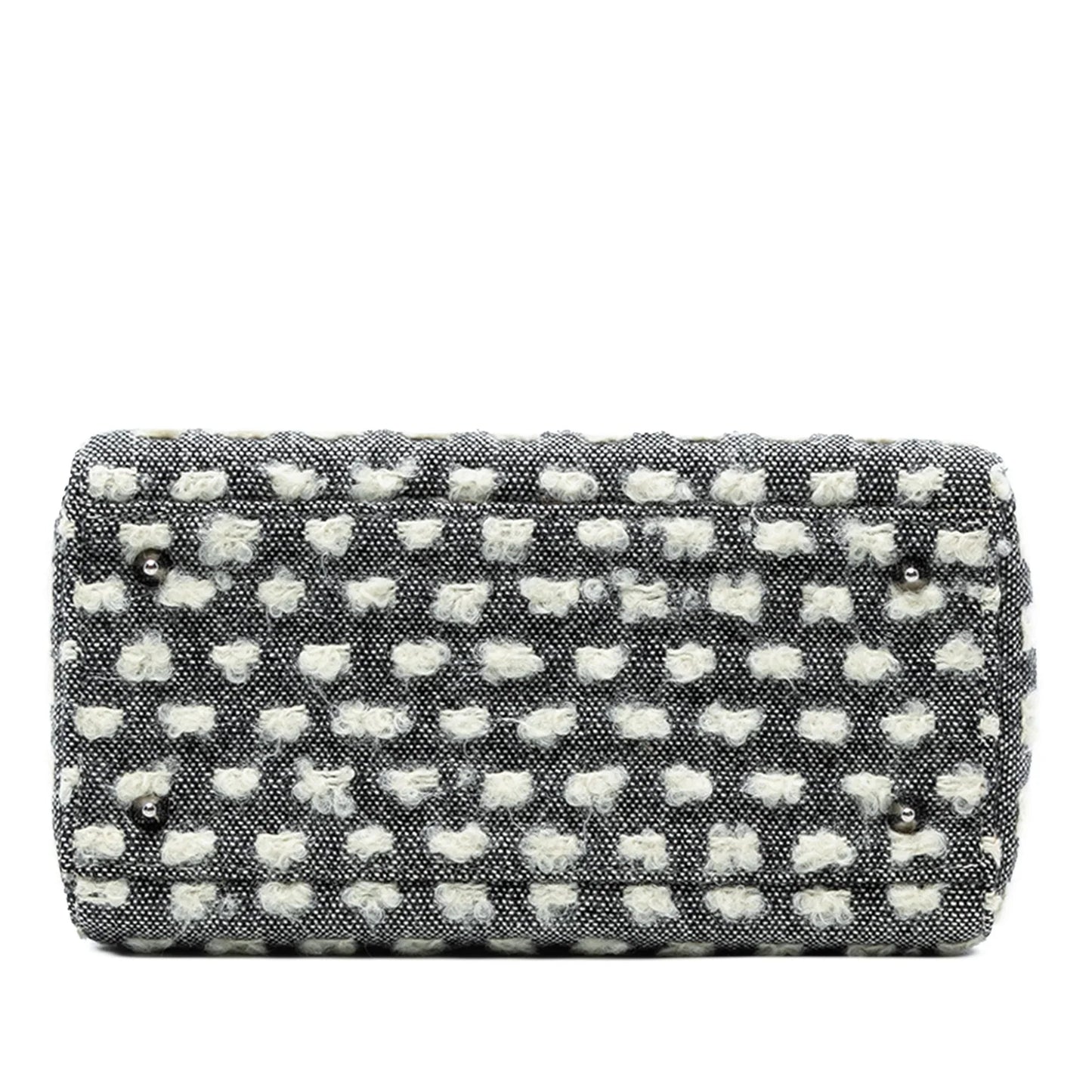 Gray Dior Medium Tweed Lady Dior Satchel
