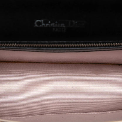 Black Dior Small Lambskin Diorama Flap Crossbody Bag