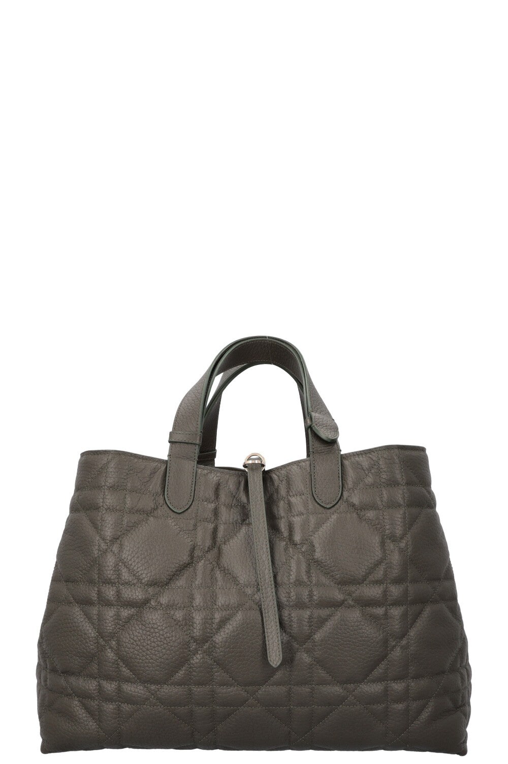 Christian Dior Large Toujours Handbag Macrocannage Olive