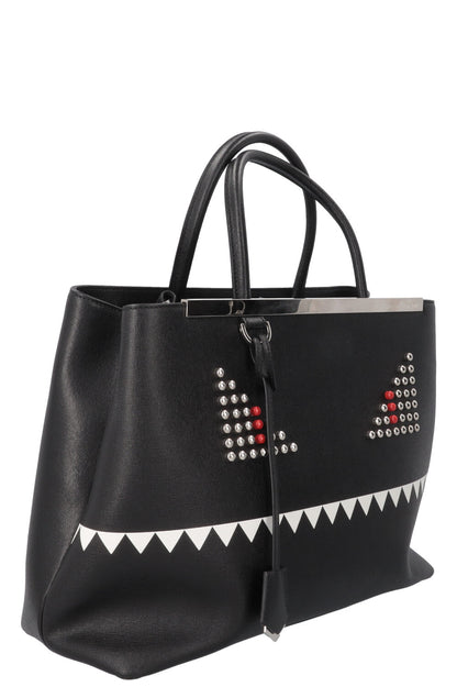 FENDI Medium Monster 2Jours Bag Black
