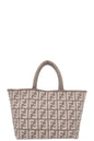 FENDI Large Zucca Tote Bag Cashmere Grey