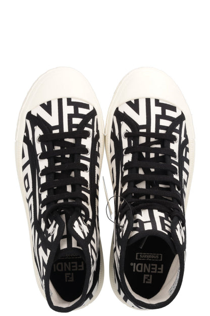 FENDI Sneak In High Top Sneaker White Black