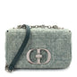 Christian Dior Tweed Macrocannage Small Caro Bag Light Green