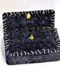 Chanel 1993 Black Velvet Whipstitch Flap Bag