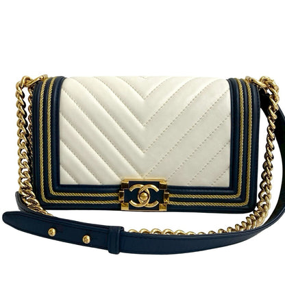 Chanel Boy Lambskin Shoulder Bag Style 10