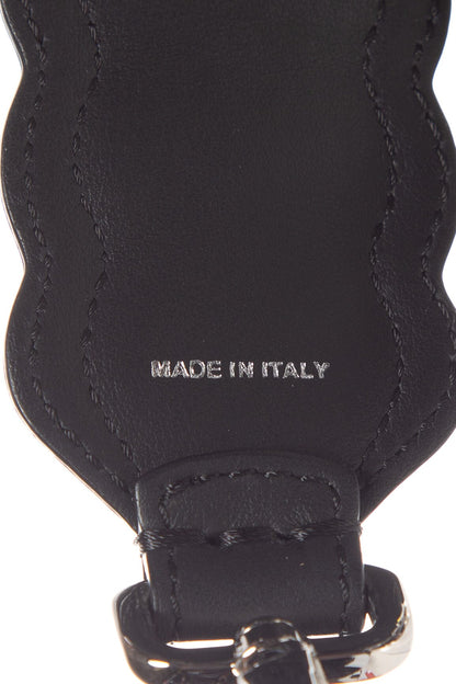 Fendi Black Sequins and Pearl Exotic Trim Strap