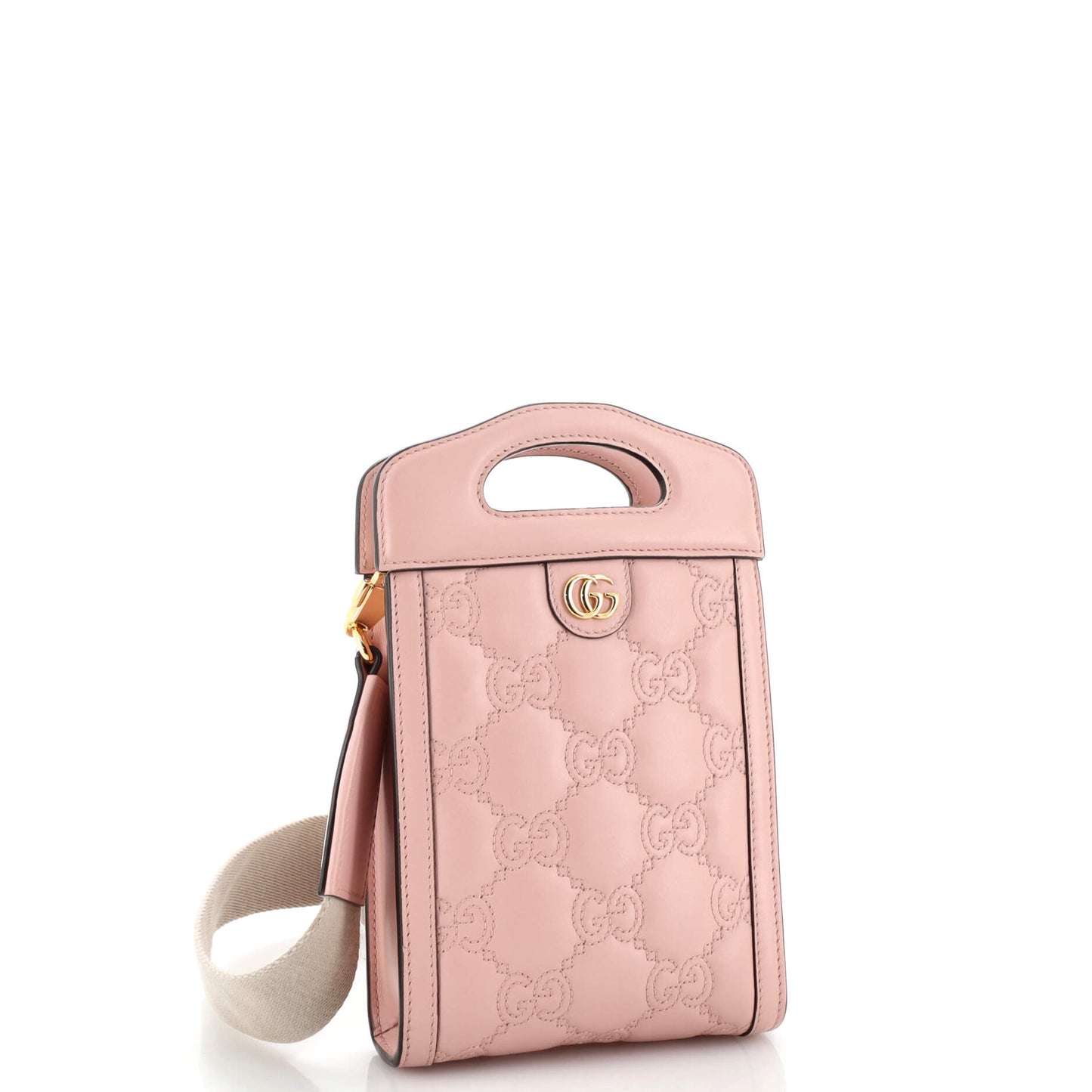 Top Handle Crossbody Bag GG Matelasse Leather Mini