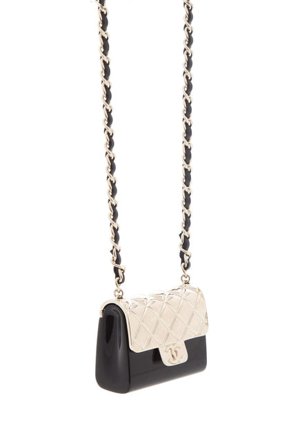 Chanel Flap Quilted Lambskin Black Gold Chain Shoulder Bag