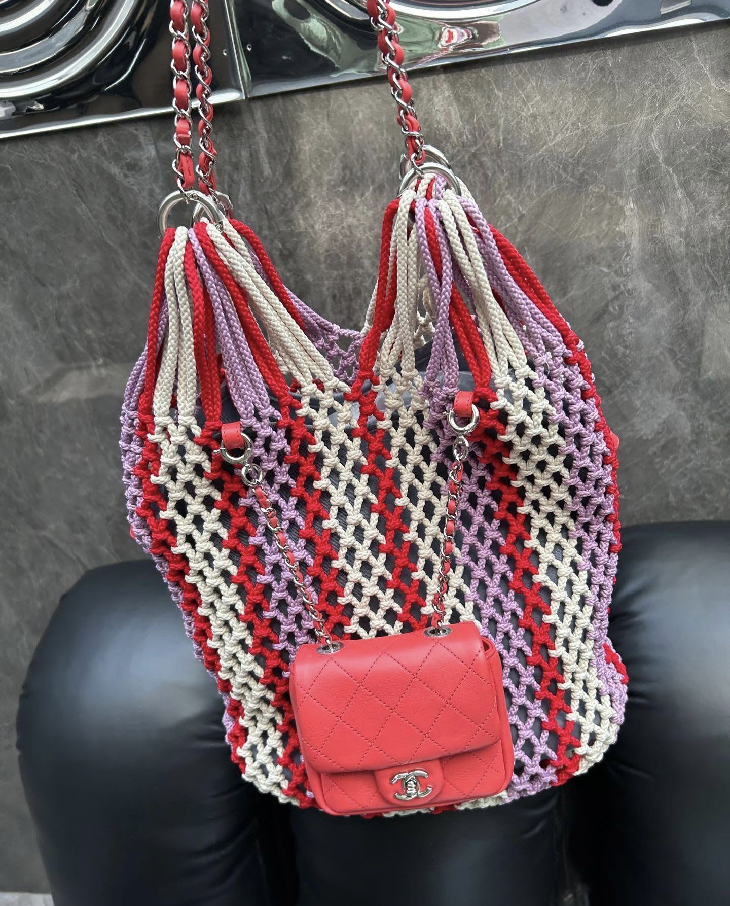 Chanel Luxury Leather Pink Handbag Style 2