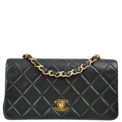Chanel Flap Mini Lambskin Black Shoulder Bag Style 4