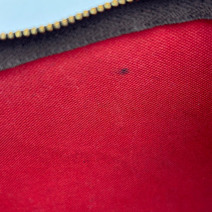 Louis Vuitton Eva Damier Ebene Canvas Red Crossbody Bag