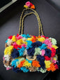 Chanel 2015 Multi-Color Pom Pom Jumbo Flap Bag