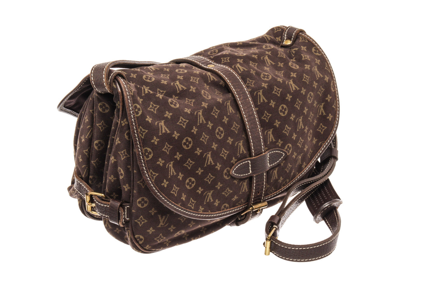 Louis Vuitton Brown Monogram Canvas Saumur 30 Crossbody Bag