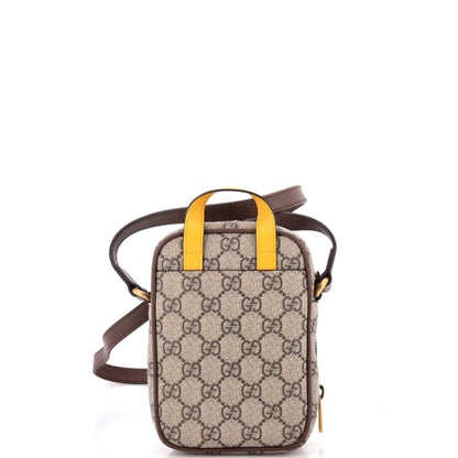Neo Vintage Top Handle Crossbody Bag GG Coated Canvas Mini