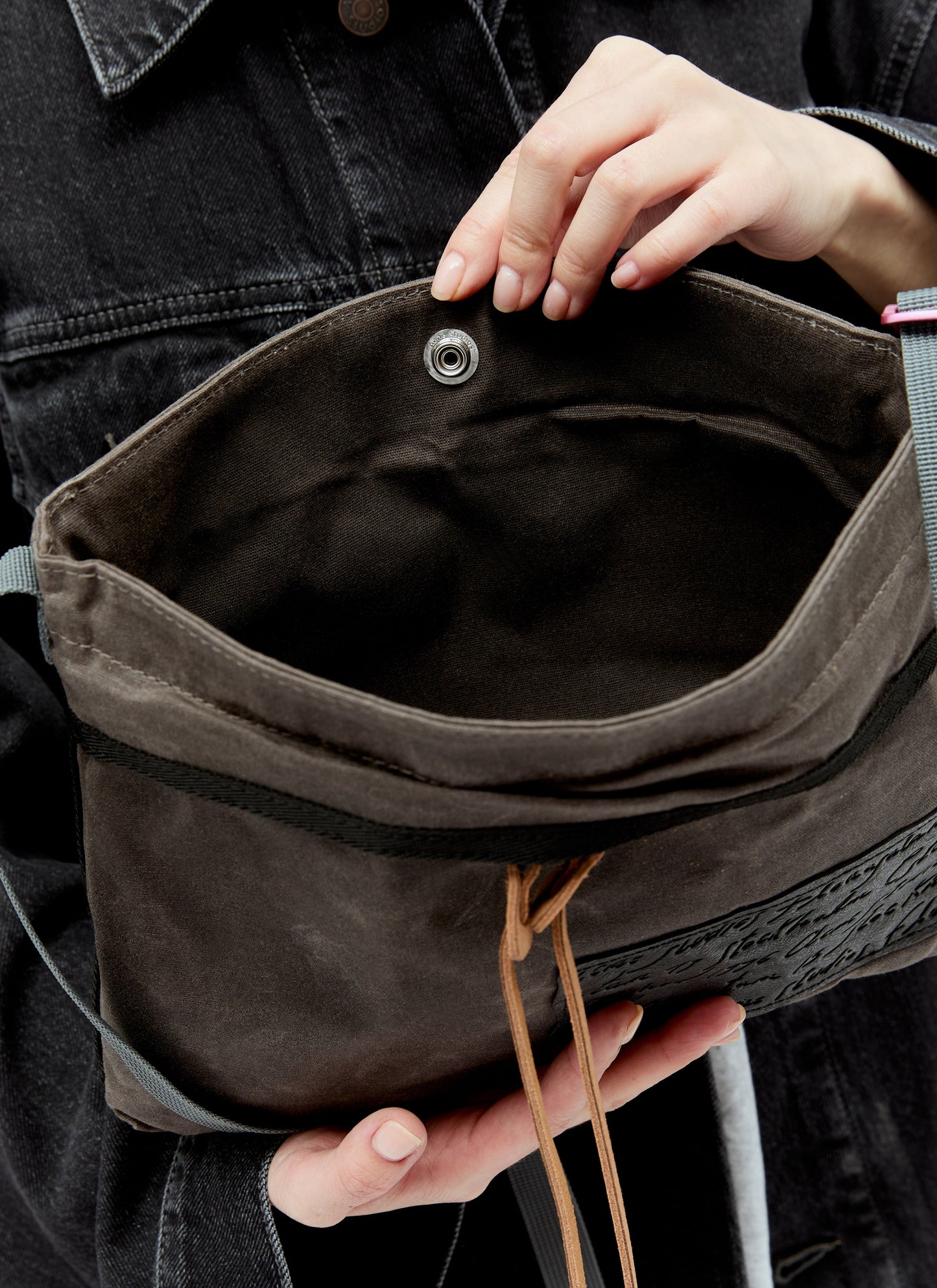 Acne Studios Women Canvas Crossbody Bag