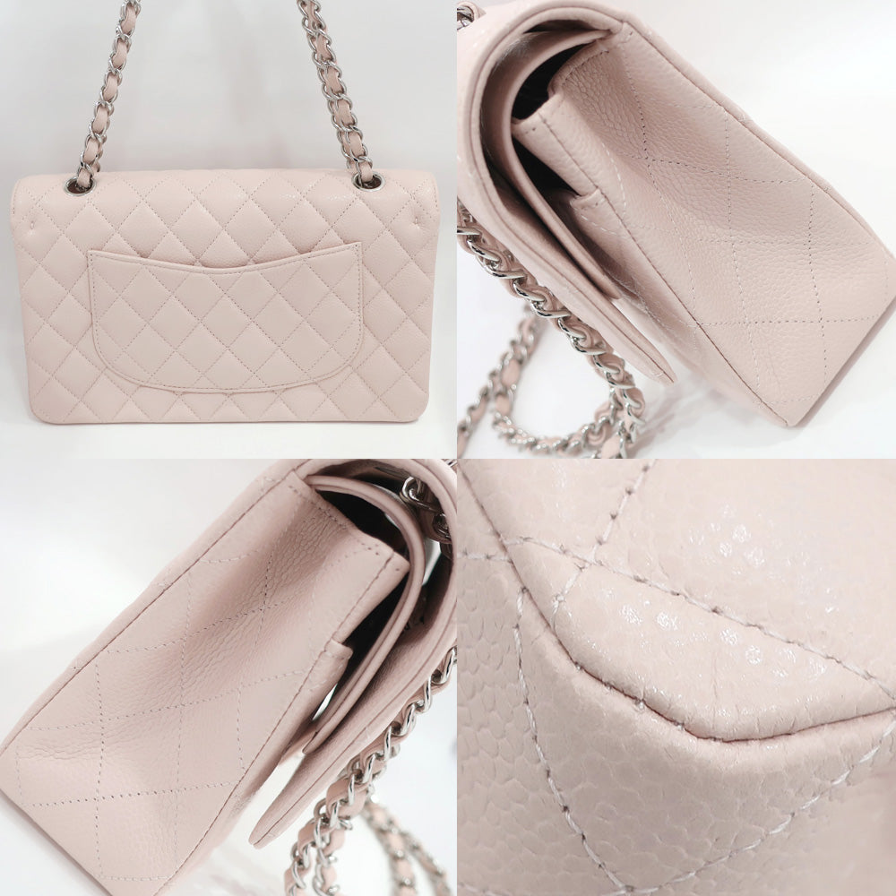 Chanel Flap Caviar Pink Chain Shoulder Bag
