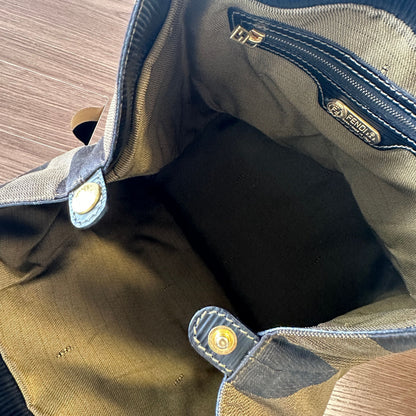 Fendi Pecan Pattern Bucket Leather X Canvas LB120193