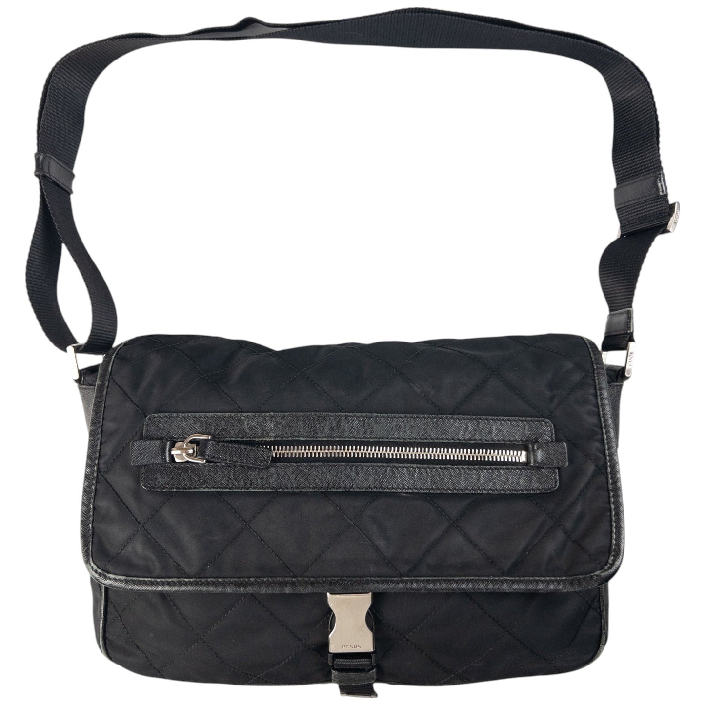 Vintage Prada Quilted Crossbody Bag