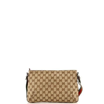 Web Zip Crossbody GG Canvas Small