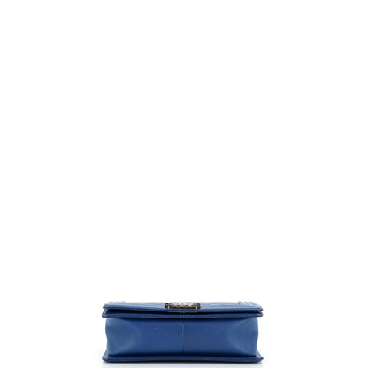 Chanel Boy Quilted Caviar Shoulder Bag