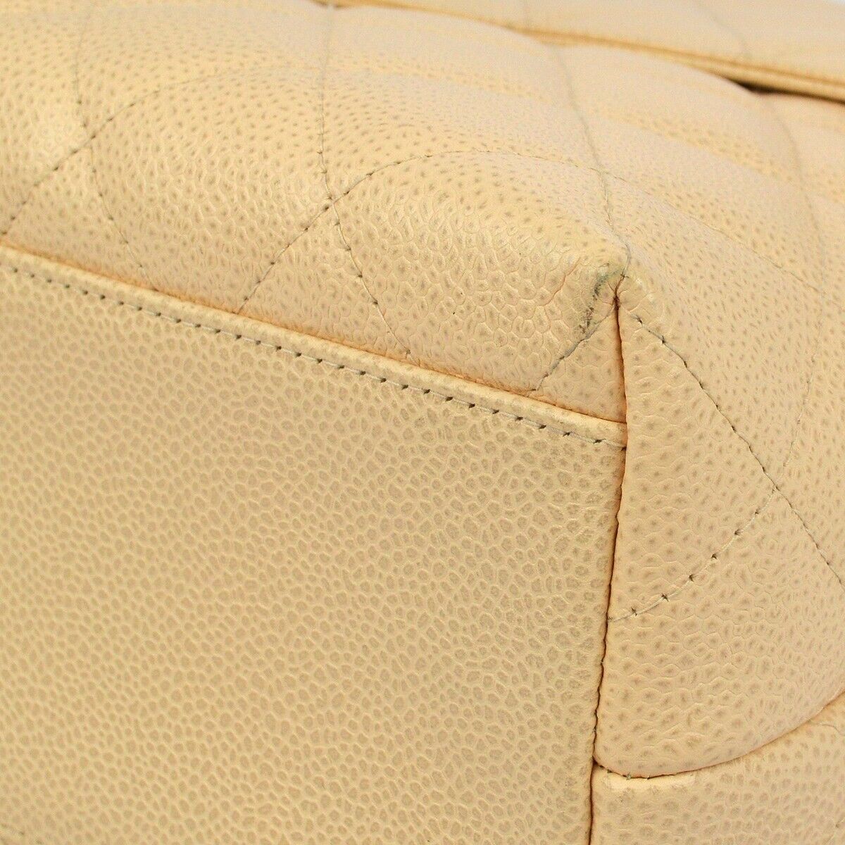 Chanel Caviar Beige Luxury Handbag Style 5