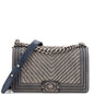 Chanel Boy Flap Bag Chevron Old