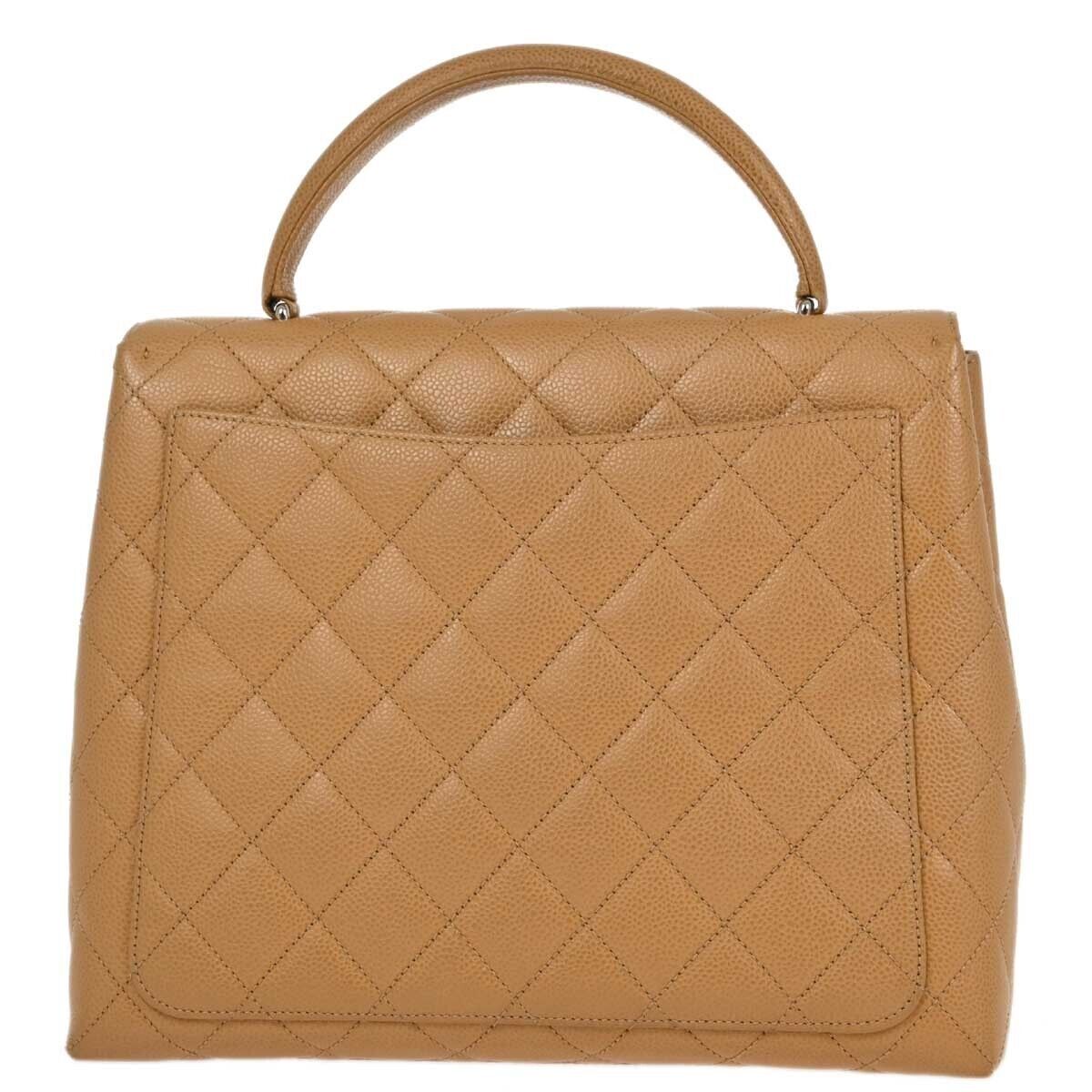 Chanel Caviar Beige Luxury Handbag Style 4