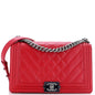 Chanel Boy Lambskin Shoulder Bag Style 22