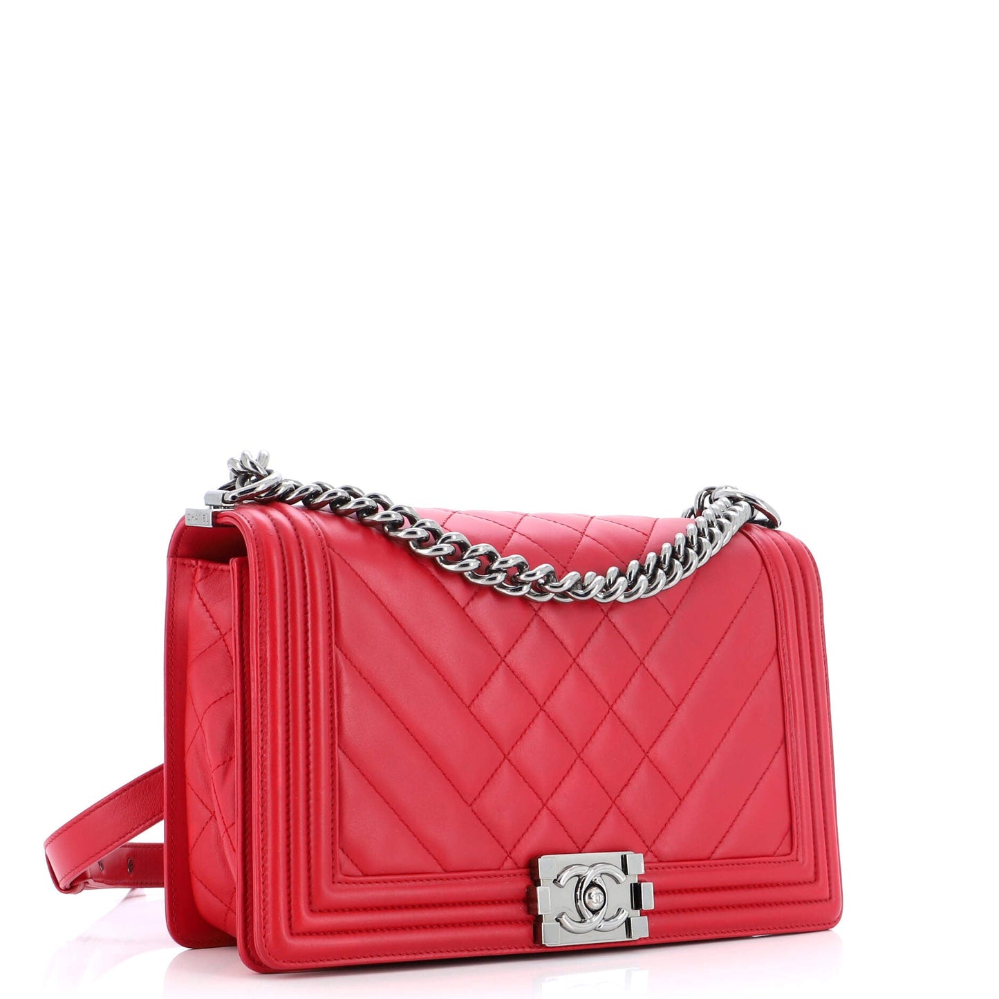 Chanel Boy Lambskin Shoulder Bag Style 22