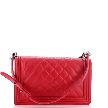 Chanel Boy Lambskin Shoulder Bag Style 22