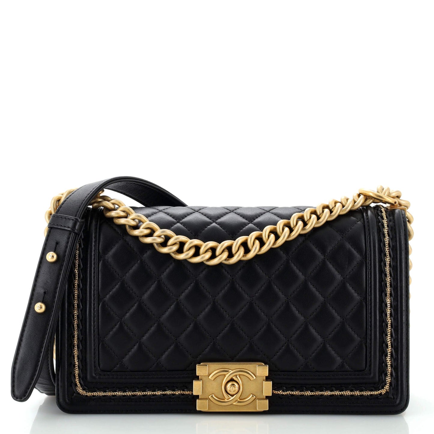 Chanel Boy Quilted Lambskin Shoulder Bag Style