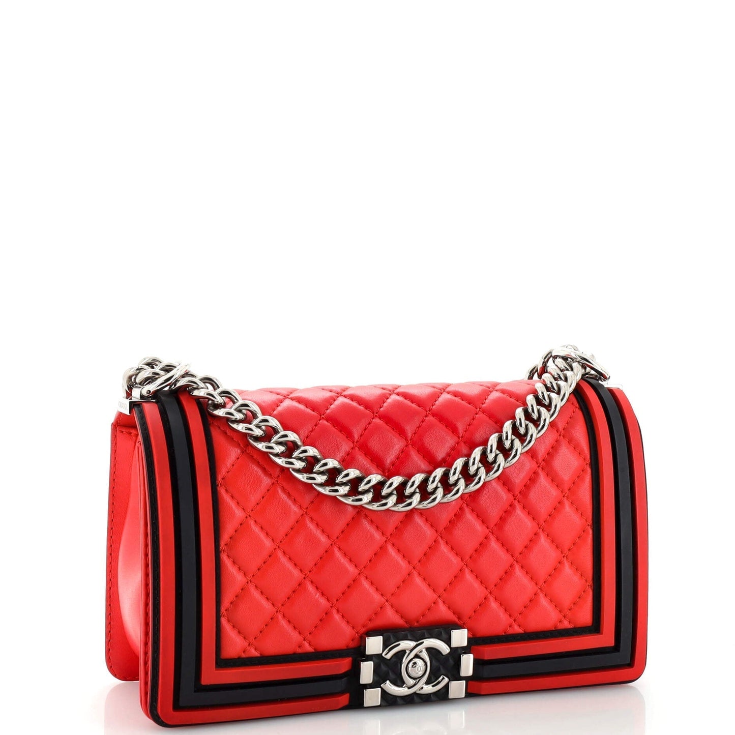 Chanel Boy Quilted Lambskin Shoulder Bag