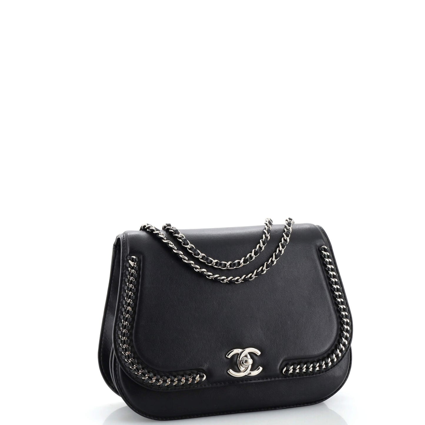 Chanel Braided Chic Flap Bag Calfskin