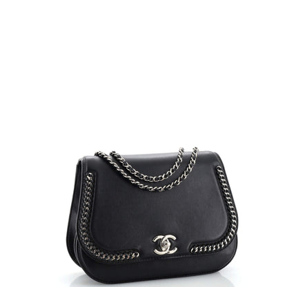Chanel Braided Chic Flap Bag Calfskin